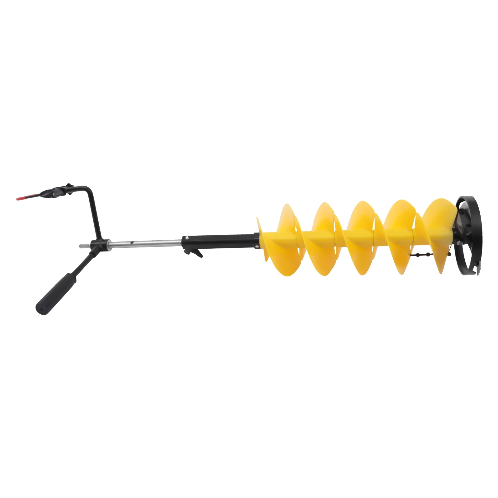 Ice Drill Auger com adaptador de broca Universal, Ice Pesca Rod Rack e 1 conjunto de lâmina, Ice Scoop Chipper, 8 no Dia, Ice Pesca Rod