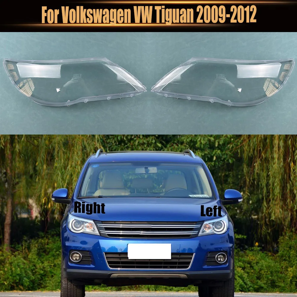 

For Volkswagen VW Tiguan 2009-2012 Headlight Cover Transparent Mask Headlamp Lamp Shell Replace Original Lampshade Plexiglass