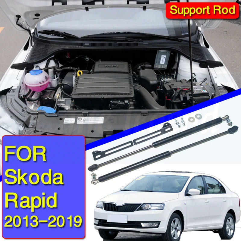 BONNET HOOD GAS SHOCK STRUT LIFT SUPPORT Hydraulic rod For Skoda Rapid 2013-2019 Support rod HOOD hydraulic rod