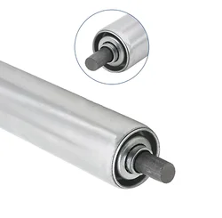 1Pcs Galvanized Gravity Roller Conveyor Dia 25mm 38mm 50mm 60mm Total Length 150 200 250 300 350 400 450 500mm