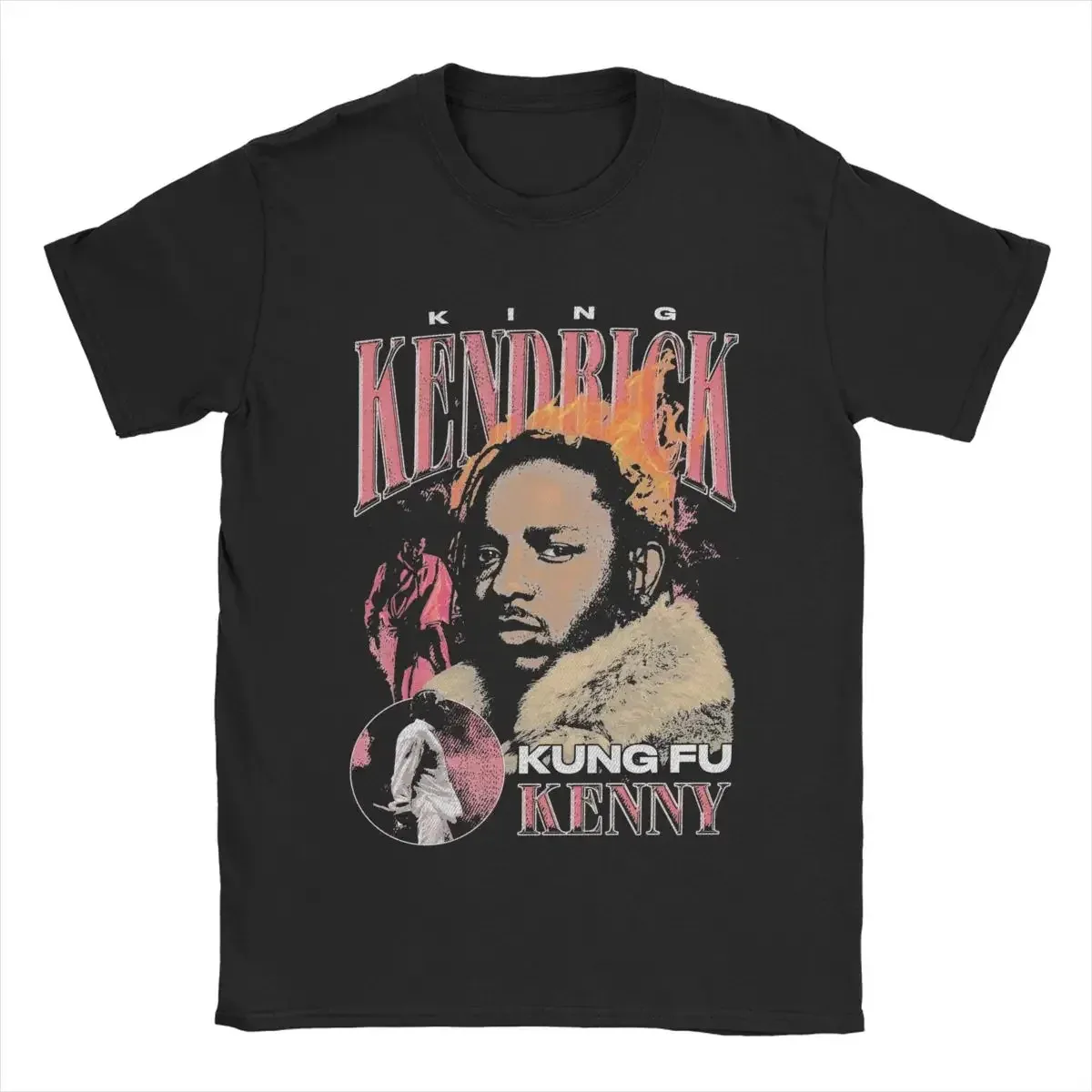 Kendrick Lamar 90s T Shirts Men Cotton Funny T-Shirt Round Neck Tees Short Sleeve Clothing Plus Size