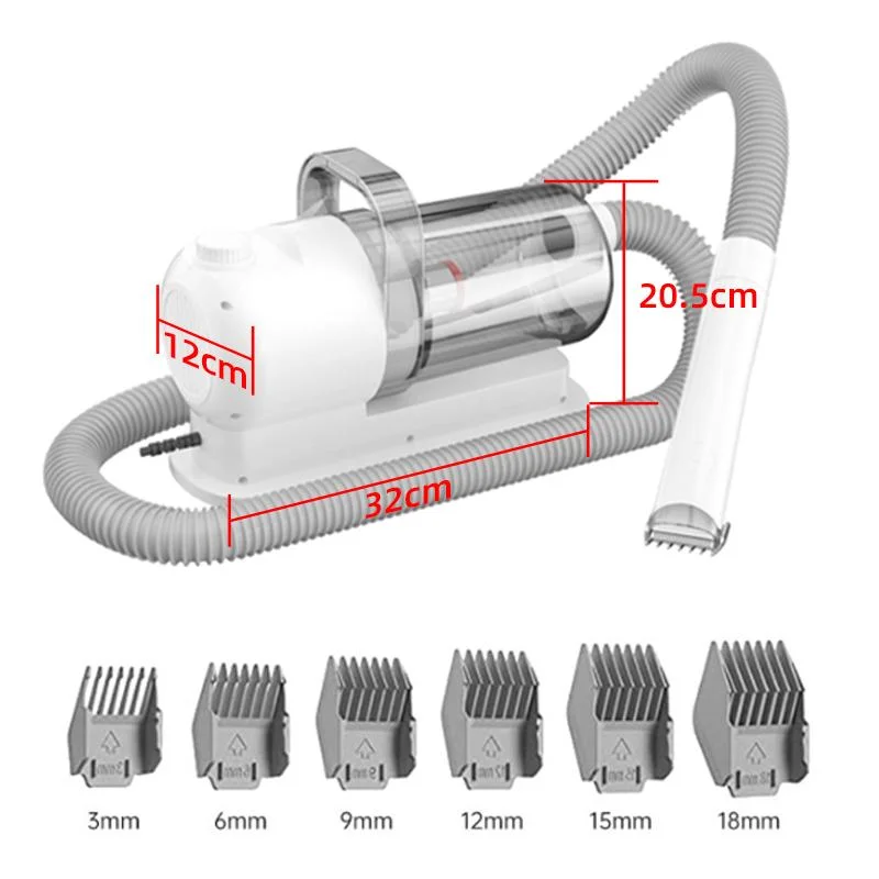 Imagem -02 - Kit de Higiene Multifuncional para Cães e Gatos Ferramentas Profissionais de Recorte para Animais Aspirador em 1