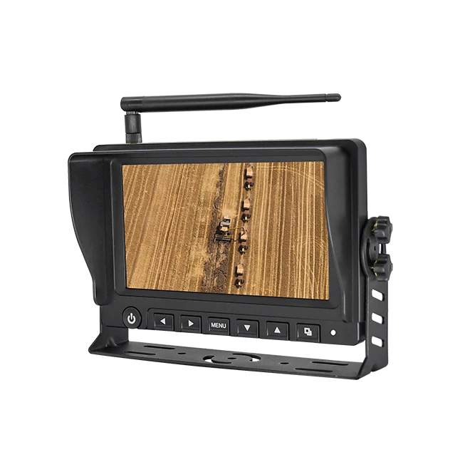 2025 قطع غيار الآلات الزراعية 7 بوصة متعددة المراقبات نظام الكاميرا الاحتياطية اللاسلكية لحصاد كورنوين