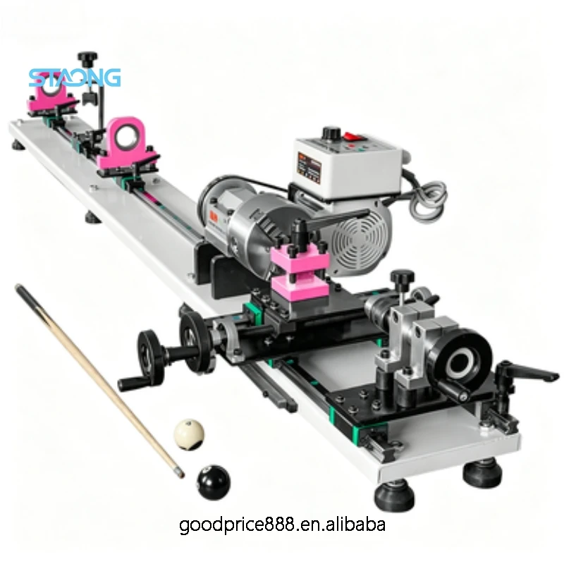 Quick Shipment Professional Pool & Billiard Cue Repair Lathe Machine for Snooker Workshop Desktop Cue Maintenance Tool