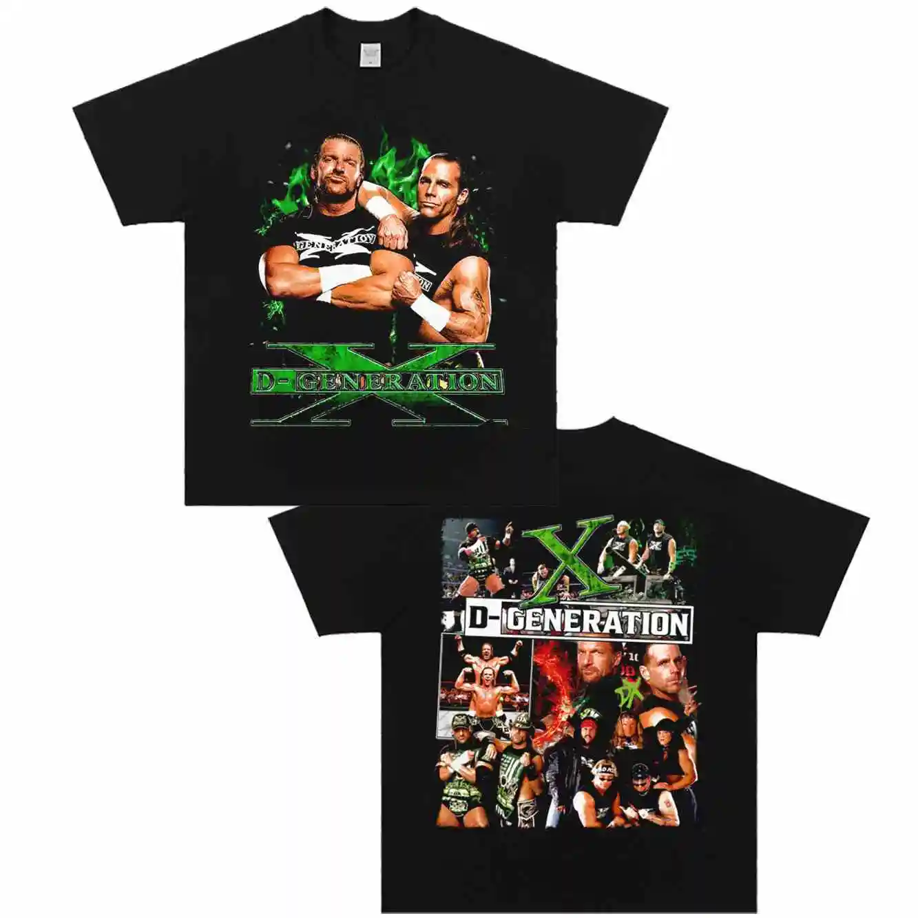 

WCW Fallen Times DX Legion Classic Wrestling Print DX Combination Cotton High Quality Short Sleeve Men's T-Shirt