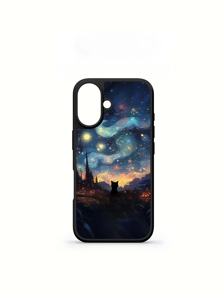 

QX Night Shadow Leather Texture Phone Case for 16 Women's Fashion High Quality Protection Creative Individuality