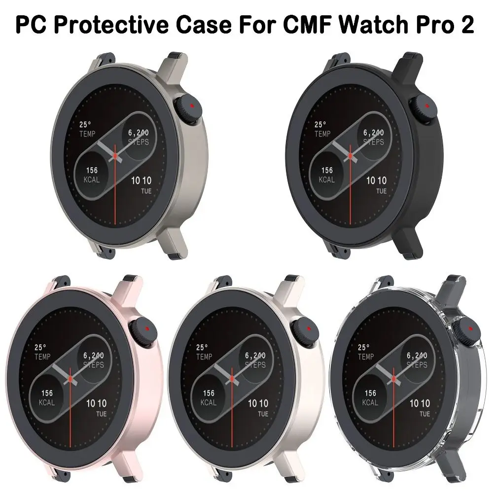 New PC Hollow Protective Case Frame Bumper Edge Shell Smart Watch Anti-Scratch Screen Protector for CMF Watch Pro 2