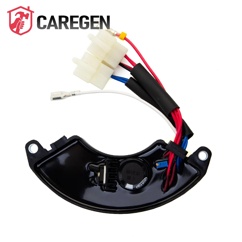 CAREGEN Generator Automatic Voltage Regulator ABS Shell AVR Voltage Regulator 400V 220UF Capacitor for 7KW Generators