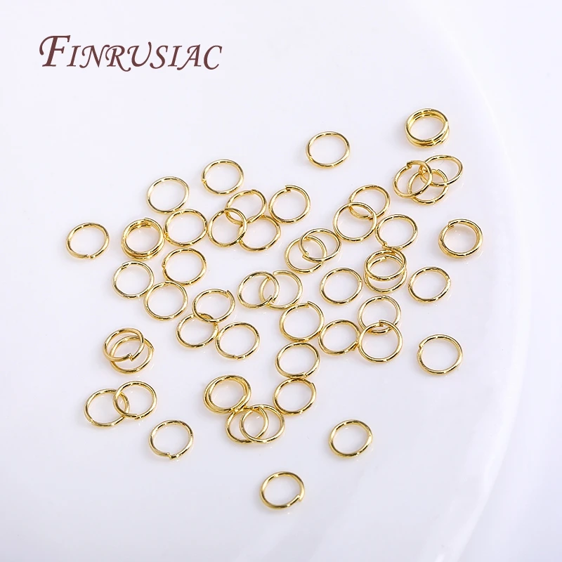 50–200 Stück 3–10 mm 18 Karat vergoldete Biegeringe, offene geteilte Ringverbinder für DIY-Schmuckherstellung, Großhandelsartikel – Detail 22