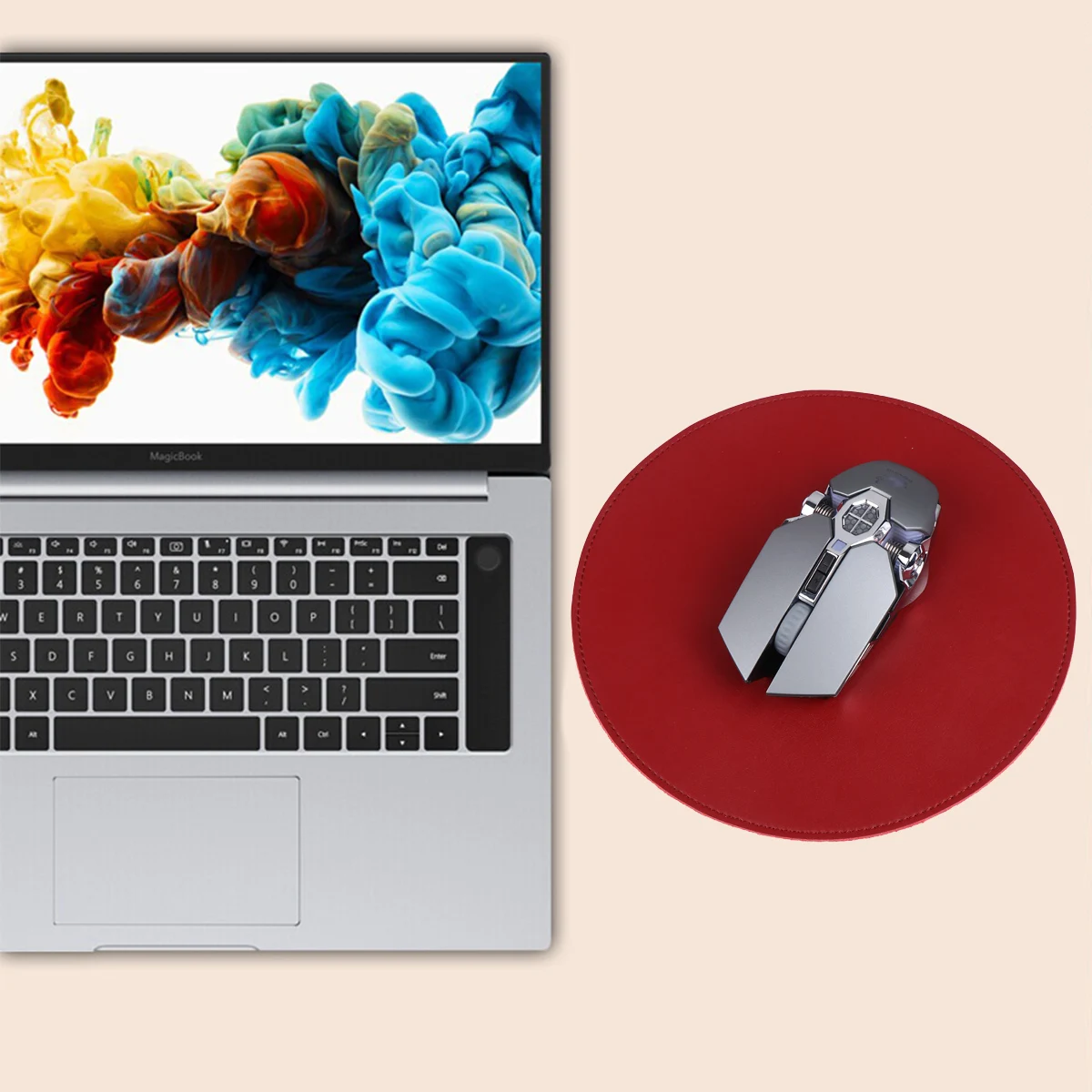 

Round Mouse Pad Premium Double-Sided Design Soft Comfortable Gaming Laptop Desktop Mouse Mat Smooth Precision