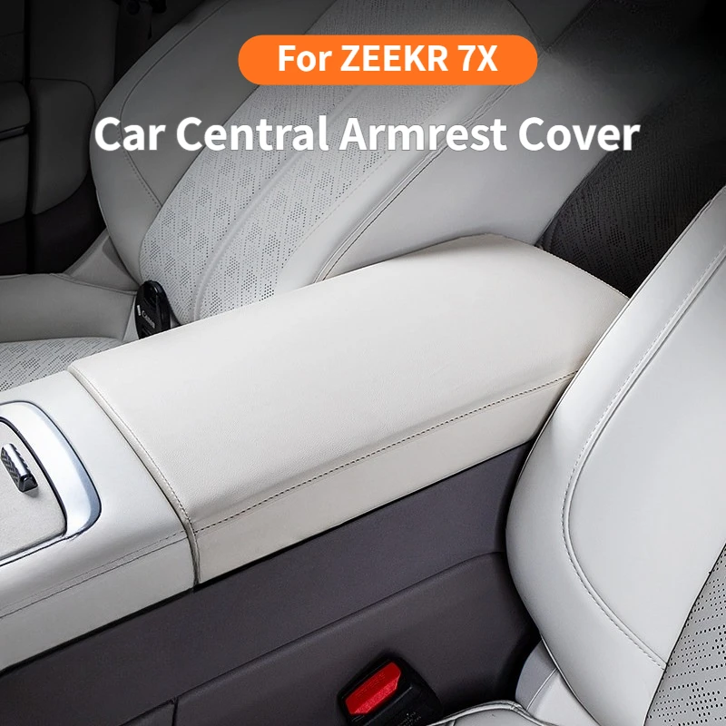 

For ZEEKR 7X Car Central Armrest Cover Central Armrest Protection Gear Leather Pad Automobile Interior Decorative Accessories