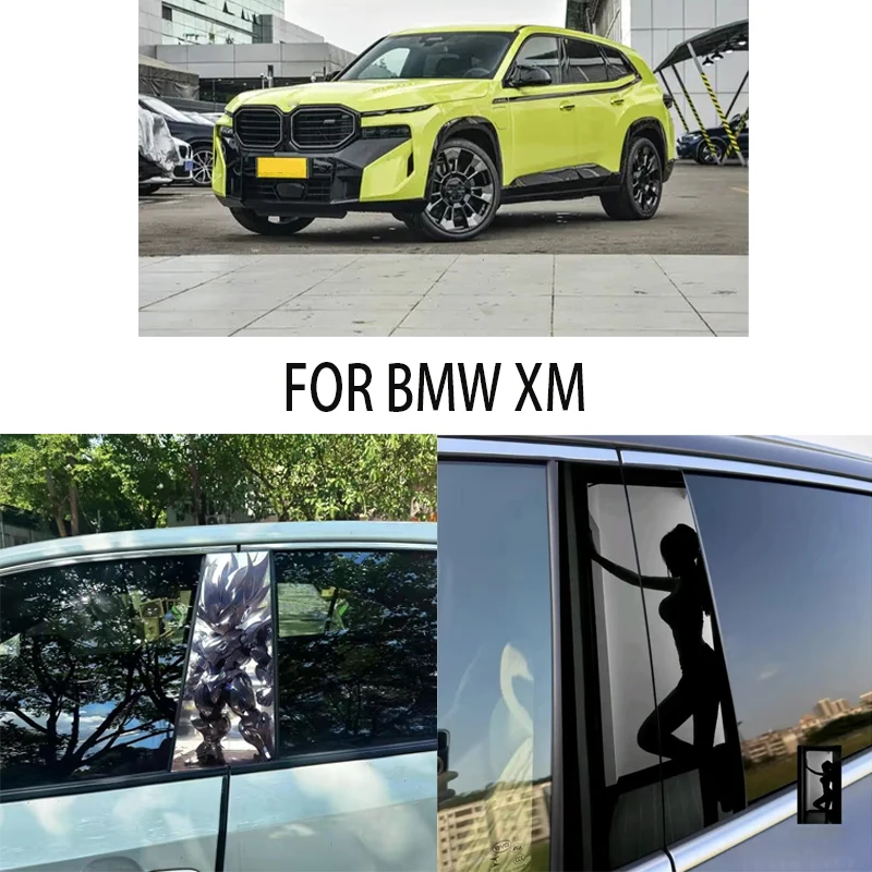 

Door Window Decoration Trims Pillar Posts Stickers Auto Styling For BMW XM Car accessories