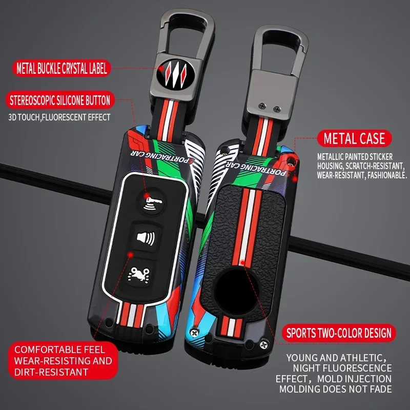 Para motocicleta Honda SH125 Forza 350 250 750 ADV 150 X-ADV SH150i SH300 150 PCX125 estilo de carreras funda para llave de Metal Accesorios