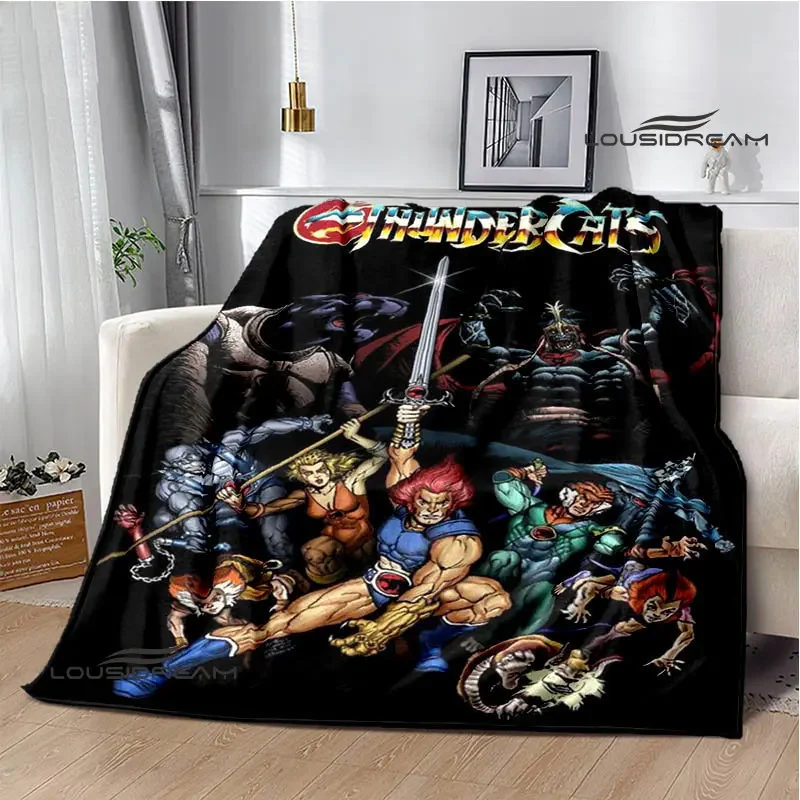 Thundercats Cartoon Printing blanket Children\'s Warm blanket t Flange blanket Home travel blanket bed linings Birthday Gift