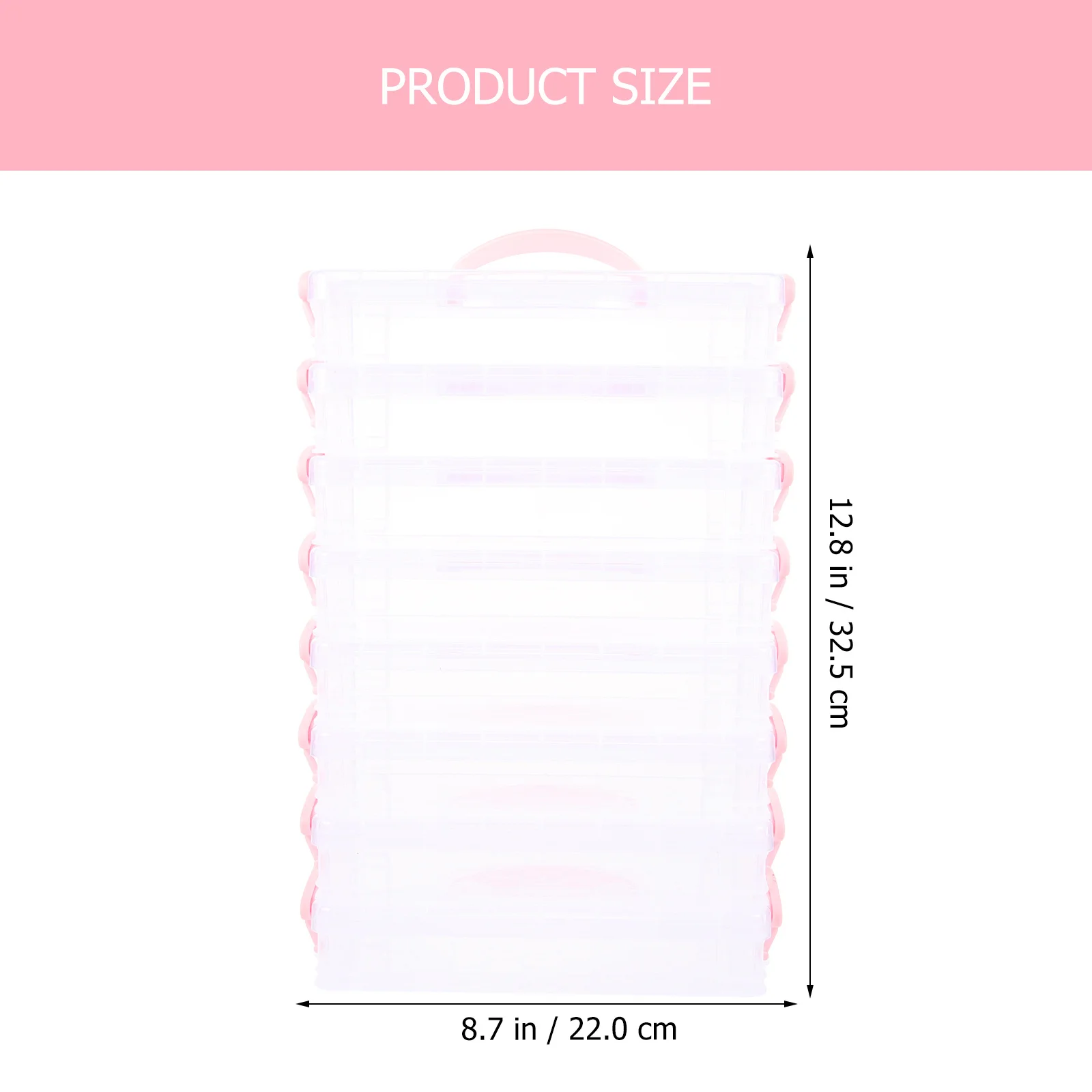 

8Packs Plastic Pencil Boxes Durable Stackable Pencil Case Organizer Storage for Students Pens Pencils Supplies