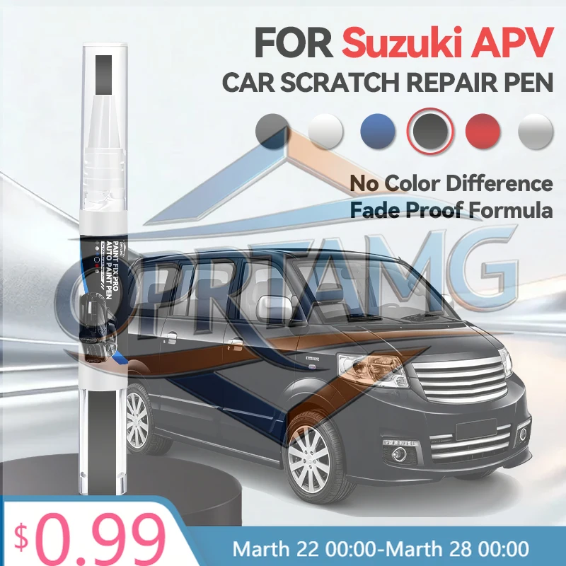 

Горячая новинка 2026: Ручка для ремонта лакокрасочного покрытия автомобиля, для SUZUKI APV 2004-2025, аксессуары для устранения царапин, черный, белый, серебристый ZGB