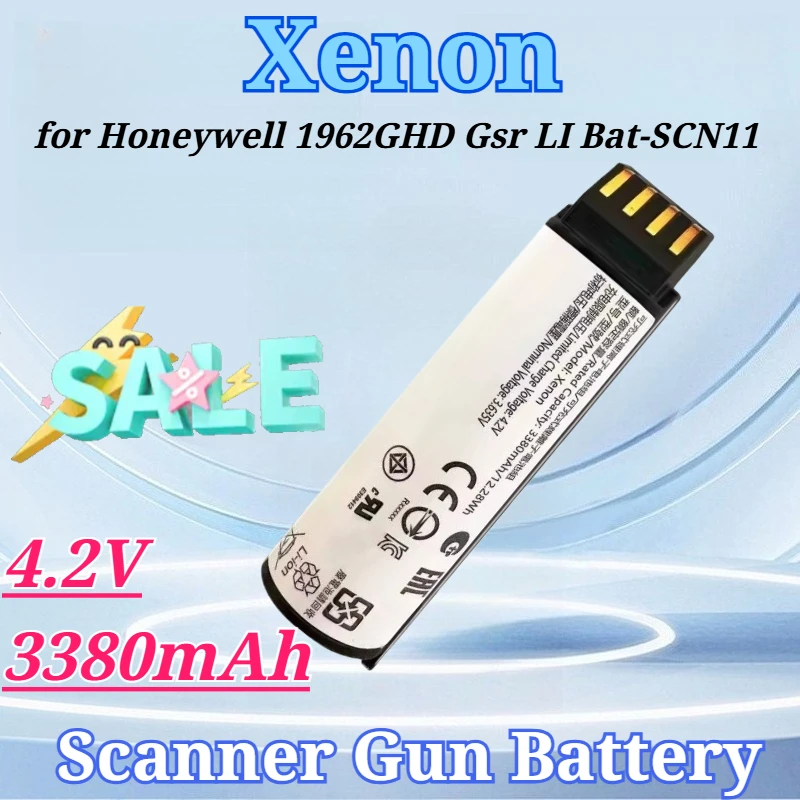 

4.2V 3380mAh for Xenon for Honeywell 1962GHD Gsr LI Bat-SCN11 Long-Lasting Performance Handheld Barcode Scanner Reliable
