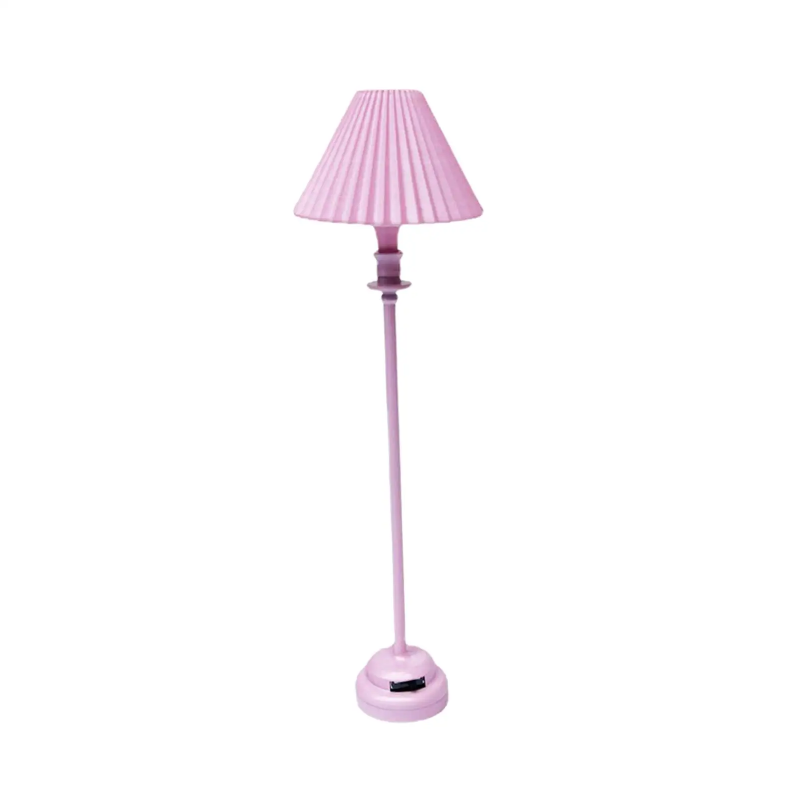 Floor Lamp for Dolls House, Dollhouse Decor, Jardim Acessórios, 1:12