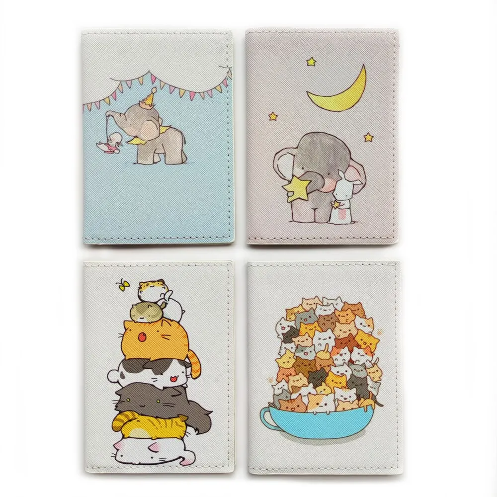 Cute Animal Design PU Leather Passport Cover