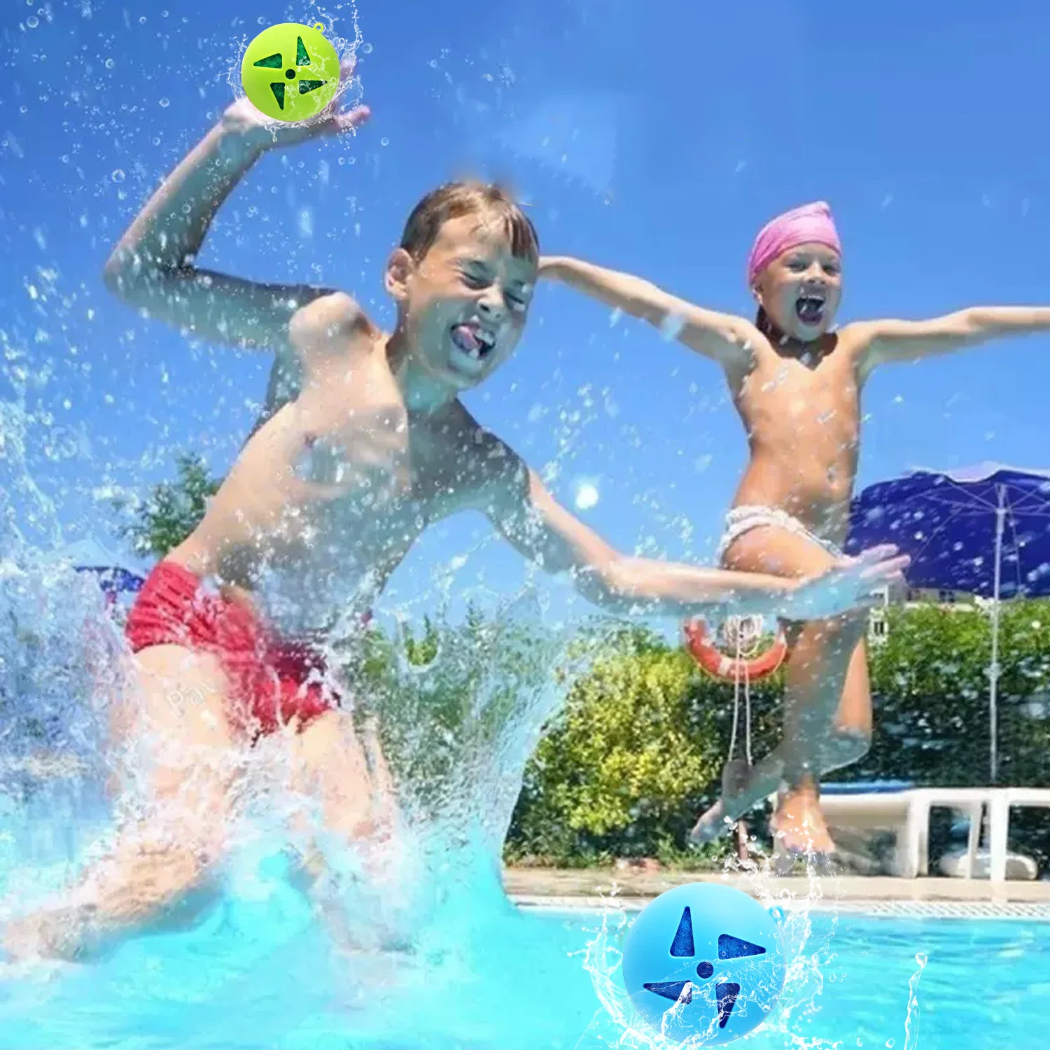 Silikonowa kula wodna w kształcie wiatraka, zabawka do zabawy w wodzie dla dzieci, miękka kula wodna wiatraka, interaktywna zabawka plażowa