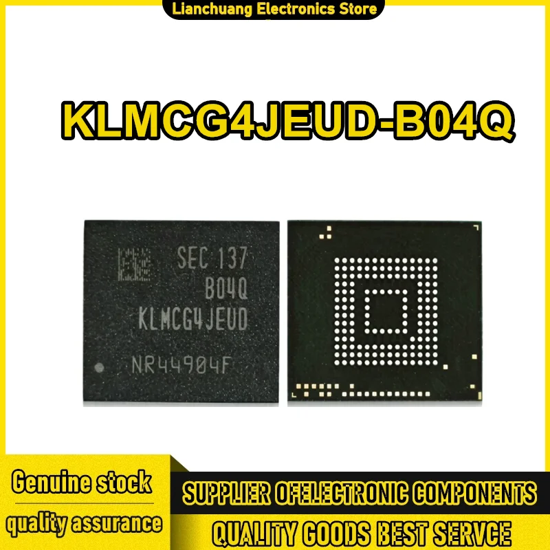 KLMCG4JEUD-B04Q 64G industrial grade eMMC flash memory granule Flash storage IC 0-10 New Original in Stock
