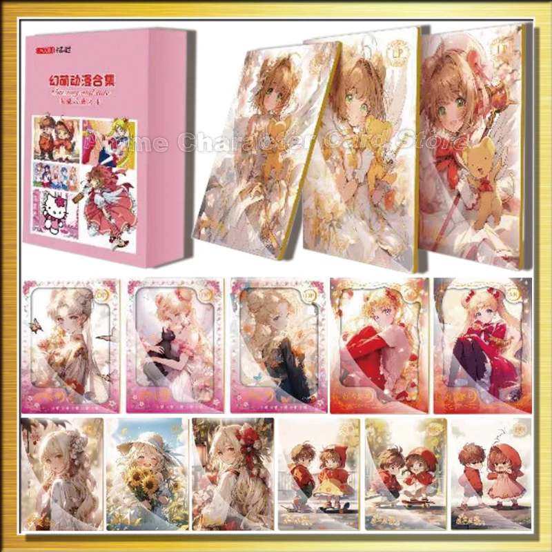 A6 Anime Character Cards Sailor Moon Card Captor SAKURA Pretty Girl Beauty Dreamy And Cute Sanrio Children Gifts