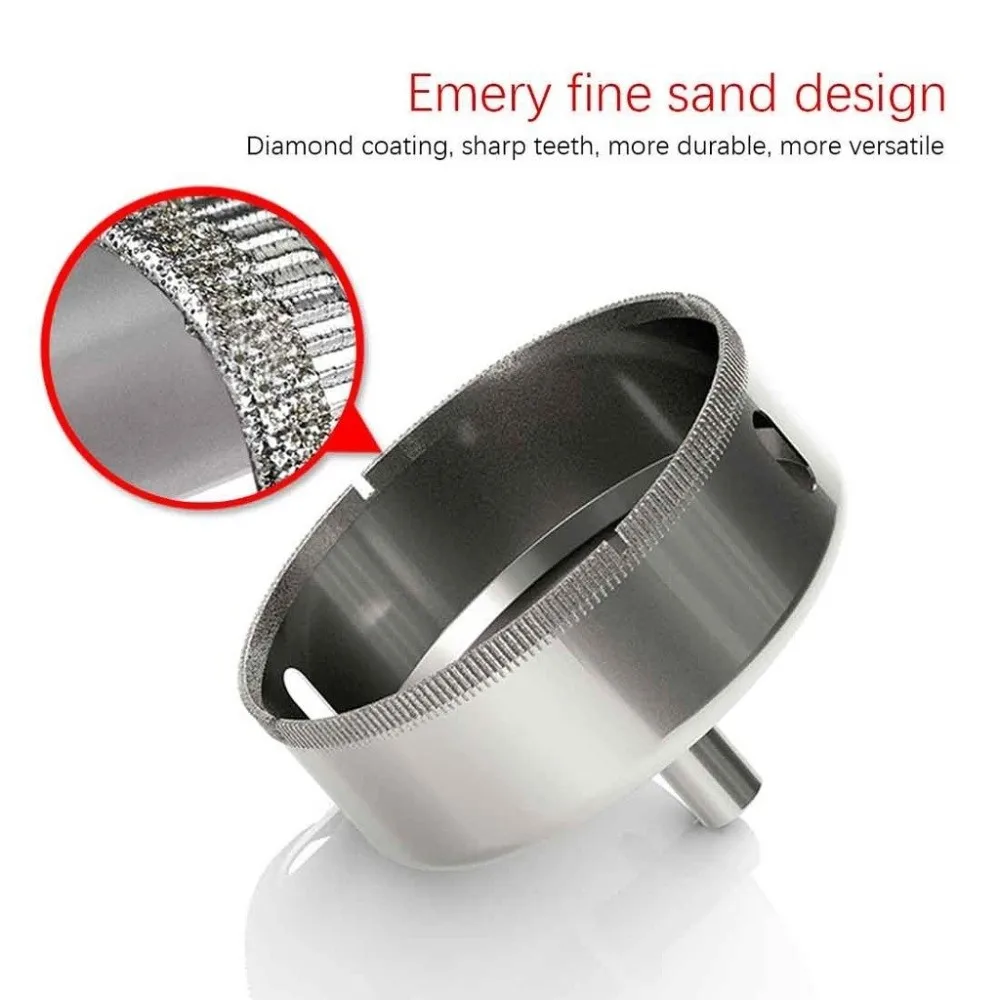 Durable Electroplated Hole Saw Drill Bit 6-35mm Wear Resistant Drill Bits Drilling Crown Diamond Glass Hole Saw Power Tools