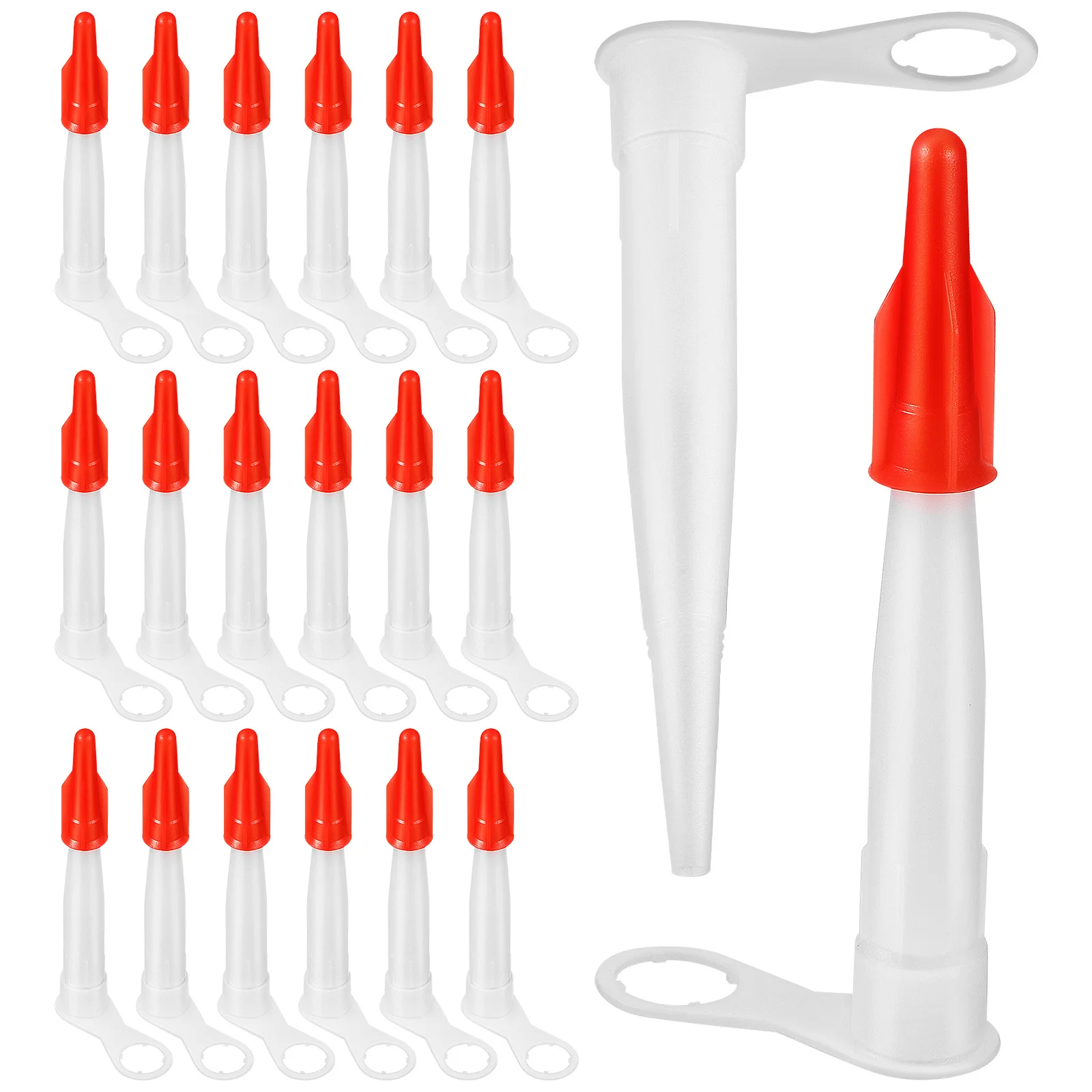 20 قطعة فوهات السد نصائح أدوات تمديد طويلة لبلاط الحائط الطابق ختم استبدال قضيب فوهة غطاء أداة السلطة #4