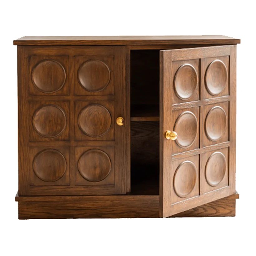 

Medieval civil solid wood retro dining side cabinets decorative cabinets B & B restaurant Hotel Art wabi-sabi