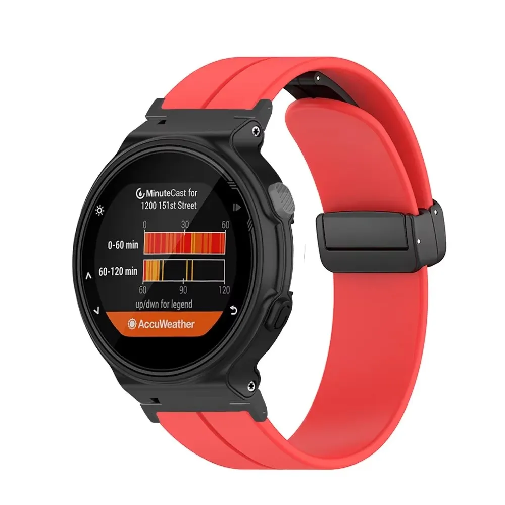 Силиконовый ремешок со складной пряжкой для Garmin Forerunner 220/230/2235/735XT/620/630, сменные аксессуары для умных часов
