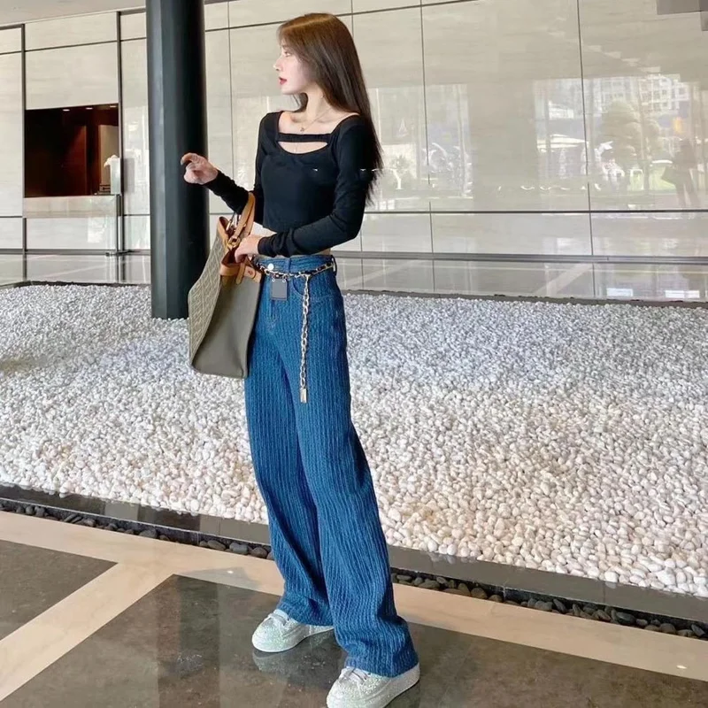 

Casual Wide Leg Denim Pants Loose Jeans for Women 2023 Spring Summer fashion clothes Loose High Waist Wide Leg Pants for Women