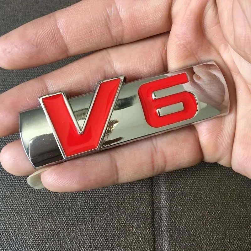 اجعل سيارتك تبرز مع ملصقات السيارة بشعار V6 هذه ، اصنع سيارتك