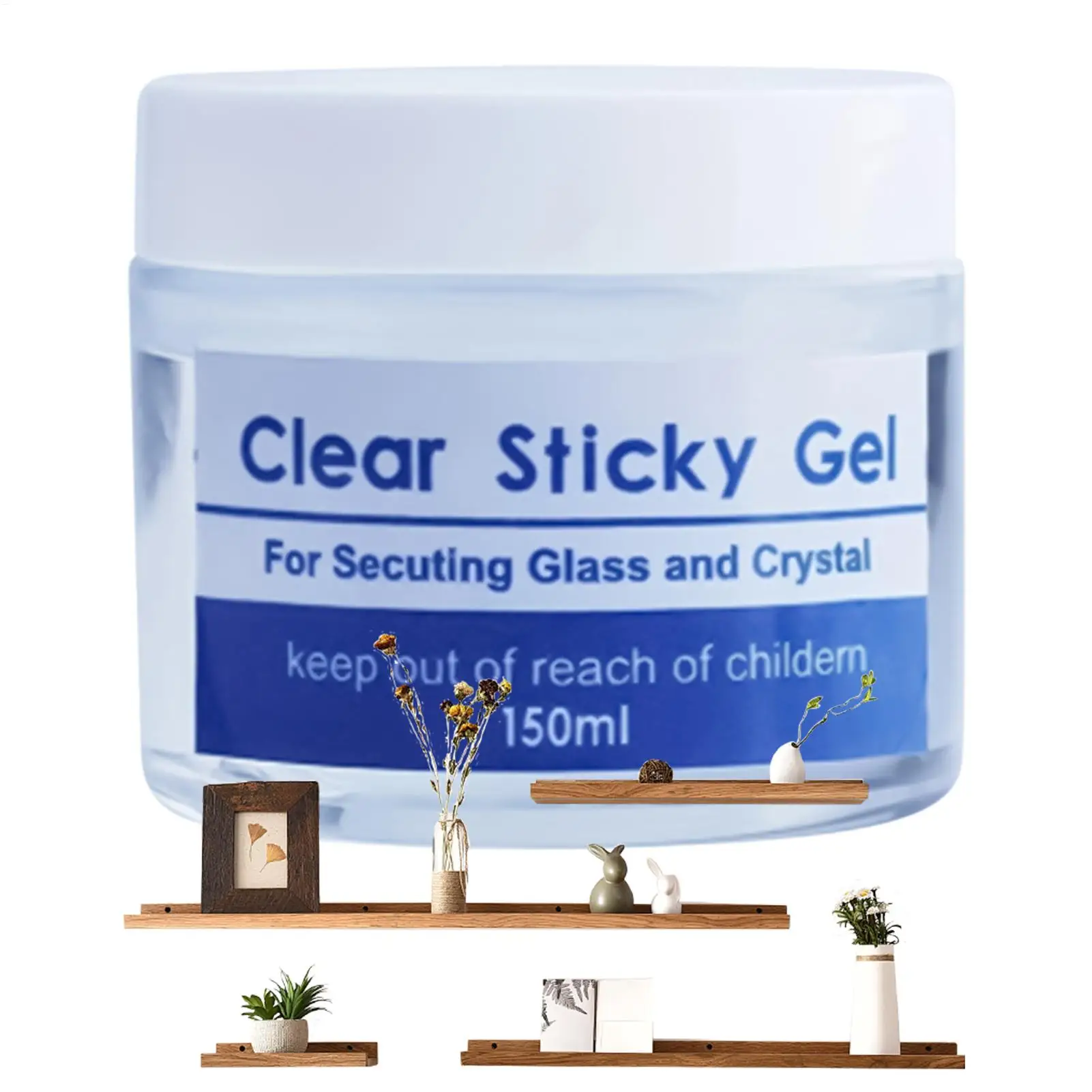 Museum Gel Clear Removable Museum Paste Putty Wax Removable Reusable No Residues Clear Adhesive Exhibits Putty Prevent Vibration