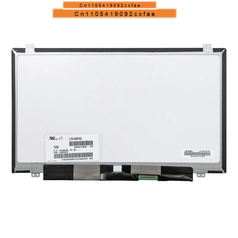 CHJ pantalla LCD para ordenador portátil Lenovo thinkpad T430 T430i T430S pantalla de repuesto para portátil LTN140KT03 93P5685 04W3922 1600*900