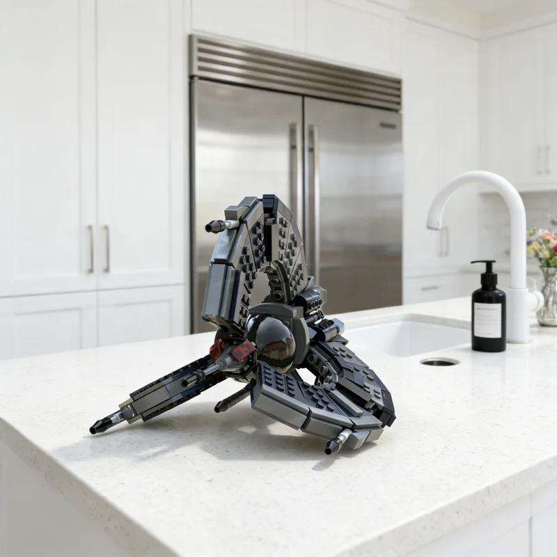 

625 деталей MOC: Современный дроид-трифайтер для звездных битв – модель-конструктор, игрушка, подарок, креативный коллекционный предмет для демонстрации, премиум-класс для взрослых