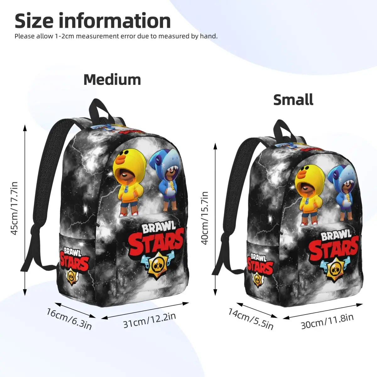 Brawlled Leon Backpack for Men Women Casual Student Hiking Travel Daypack Laptop Computer Shoulder Bag Gift