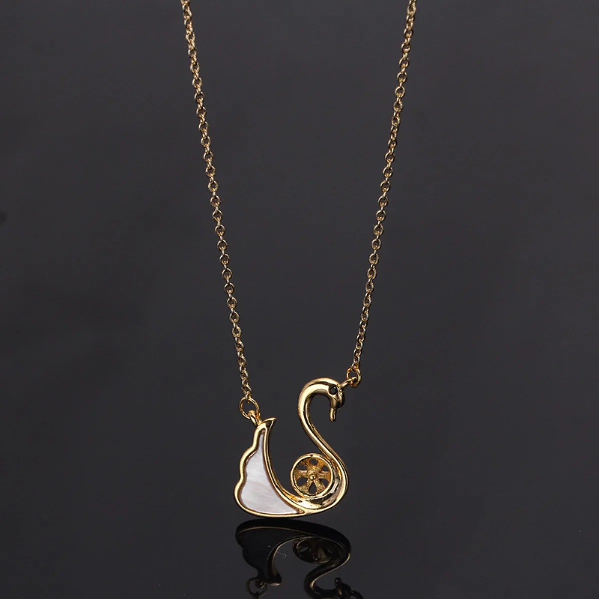Brass 14K Gold Plated Color Retention Chain, Swan Choker Minimalist Necklace DIY Jewelry Accessories For Pendant