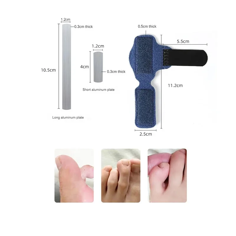 Toe Splint Straightener para crianças e adultos, Martelo Toe Corrector, Garra torta, Estabilizador Toe, Brace Wrap, Alívio da dor, Estabilizador