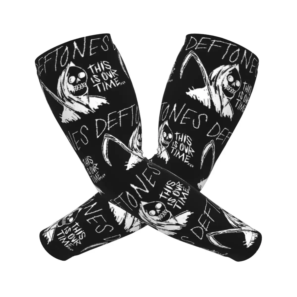 Mangas de brazo Deftones Punk Rock de Metal para hombres y mujeres, protección solar UV, cubierta de tatuaje, deportes, refrigeración, ciclismo