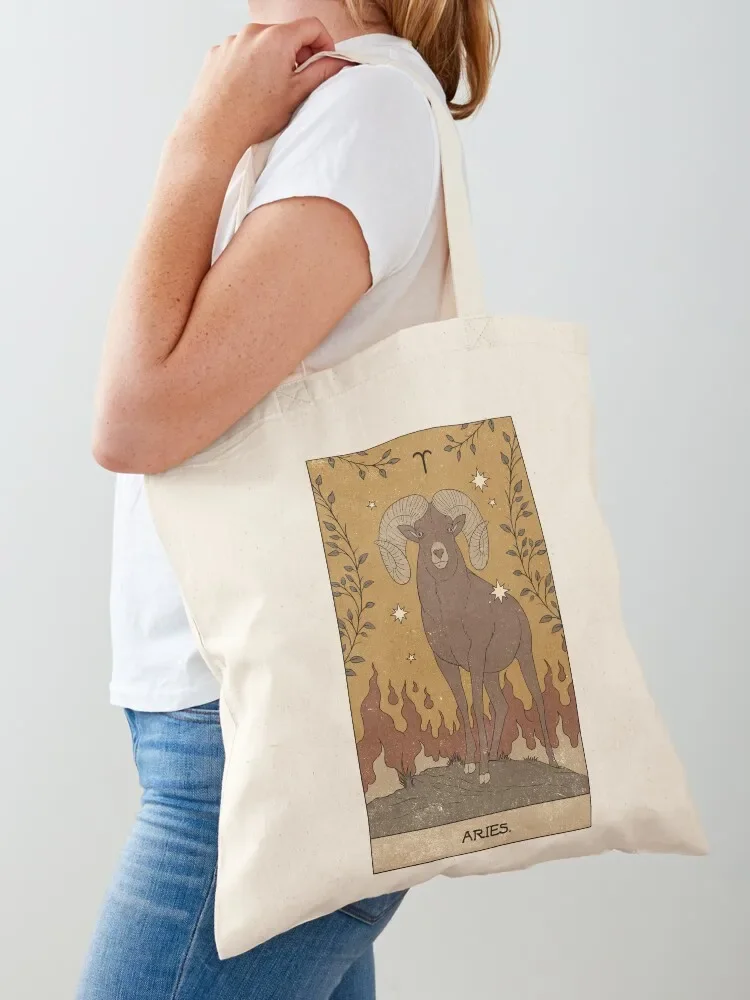 Aries Tote Bag Reusable bags reusable shopping bag custom fabric bag Canvas