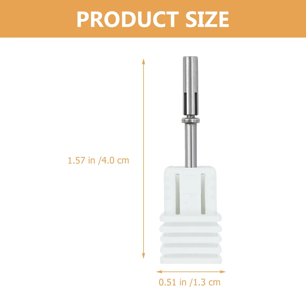 Metal prego broca haste substituição manicure arte polimento cabeça portátil leve de longa duração uso em salão casa