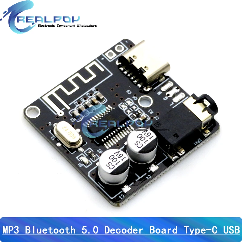 Mini Bluetooth 5.0 Decoder Board Audio Receiver BT5.0 PRO MP3 Lossless Player Wireless Stereo Music Amplifier Module With Case