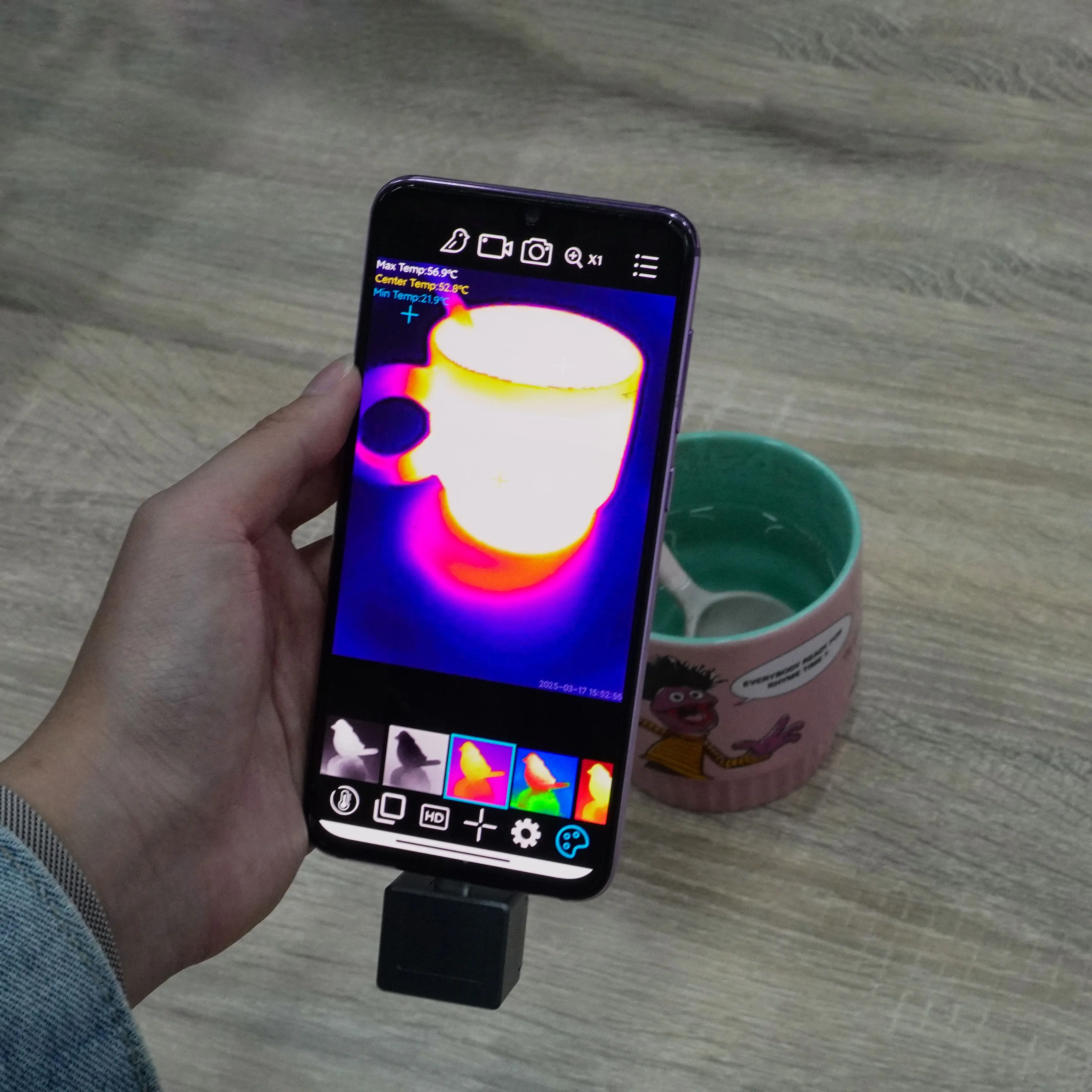 Mini Mobile Typ-c Wärmebildkamera Modul Mit USB Doppel USB Wärmebildkamera 256*192 Wärmebildmodul für Telefon