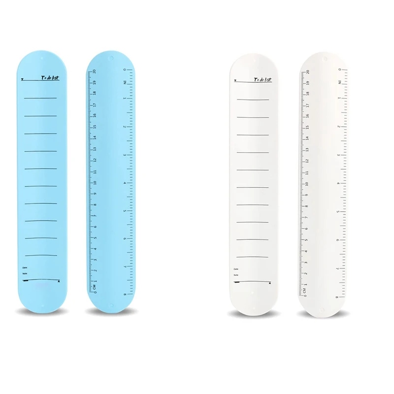 Giyilebilir Hemşire Not Defteri Bileklikleri, 2'li Paket Silikon Hatırlatma Bileklik Not Üzerine Yazma