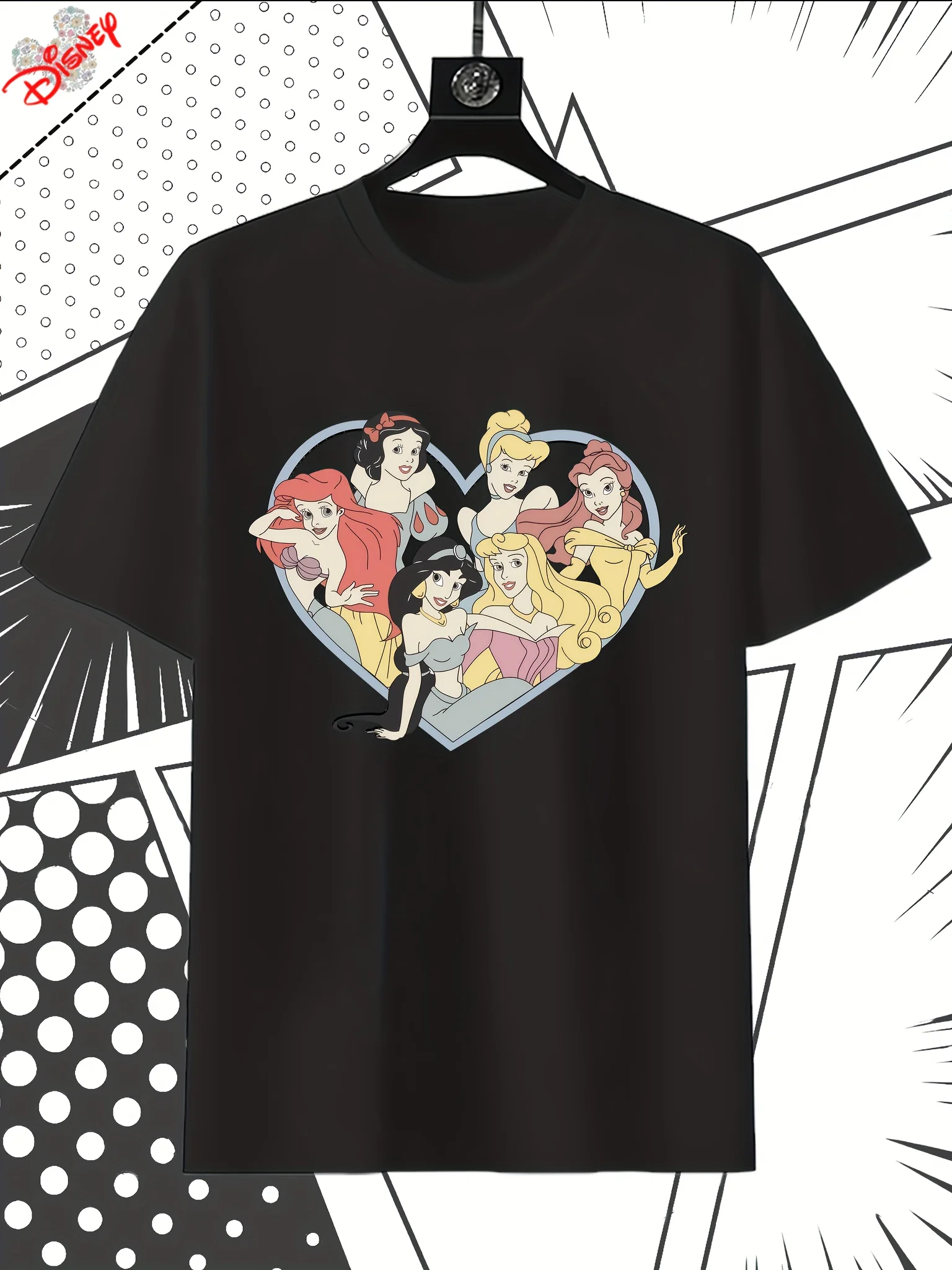 

Футболка принцессы Диснея — свободная повседневная летняя и летняя одежда, культовая линия принцессы