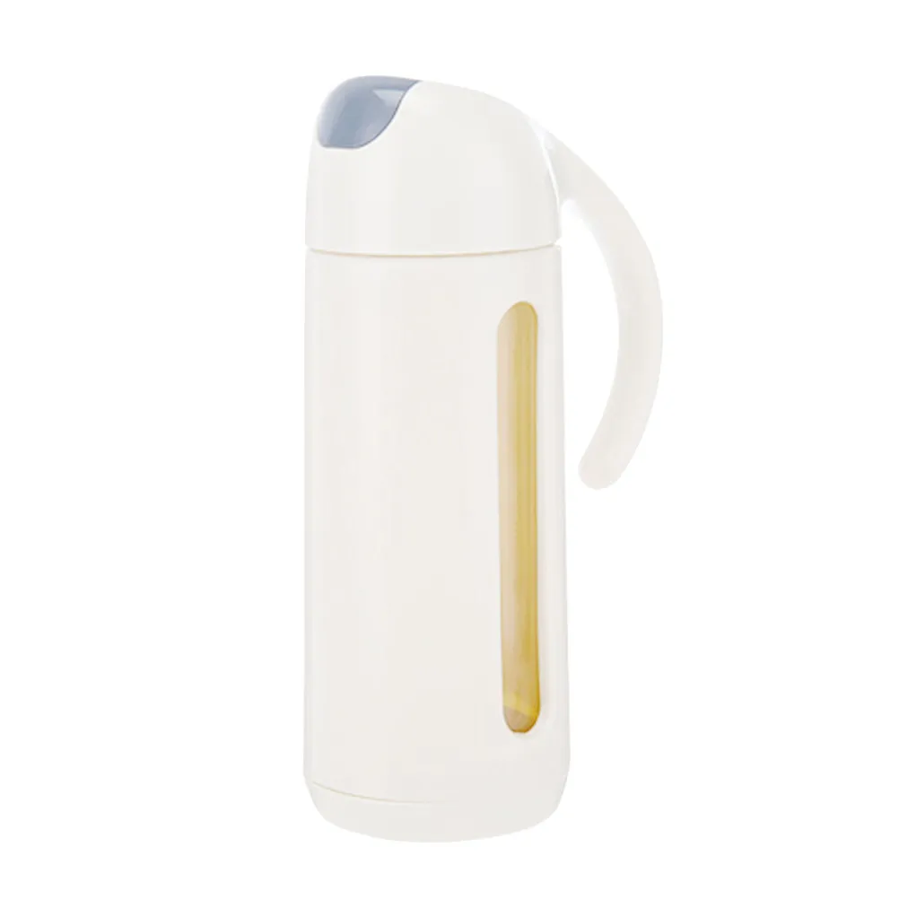 Auto-Flip Olive Oil Dispenser Bottle Borosilicate Glass Body Ergonomic Handle Non-Drip Gravity-Close Spout for Kitchen Home