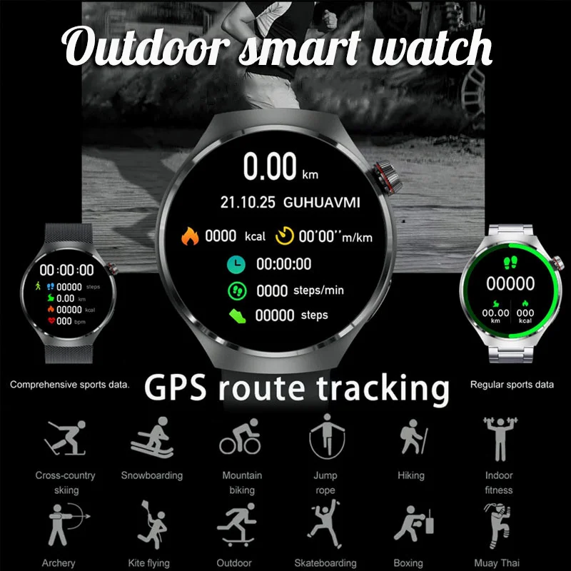 GT3 Pro Smart Watch Men AMOLED 390*390 HD Screen Heart Rate Bluetooth Call IP68 Waterproof SmartWatch 2023 New For Huawei Xiaomi