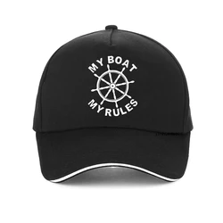 Funny My Boat My Rules men baseball cap fashion New Unisex Captain Skipper Boating Yacht Gift sunhat summer Snapback hats