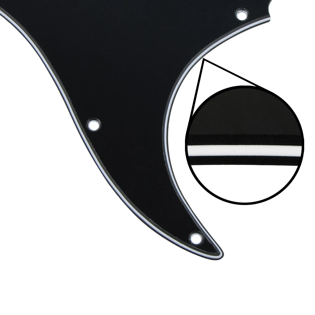 فلور 11 حفرة HSS الغيتار Pickguard 3رقائق بولي كلوريد الفينيل + مسامير لأجزاء الغيتار الكهربائي ST SSH الأمريكية خدش لوحة استبدال أجزاء #6