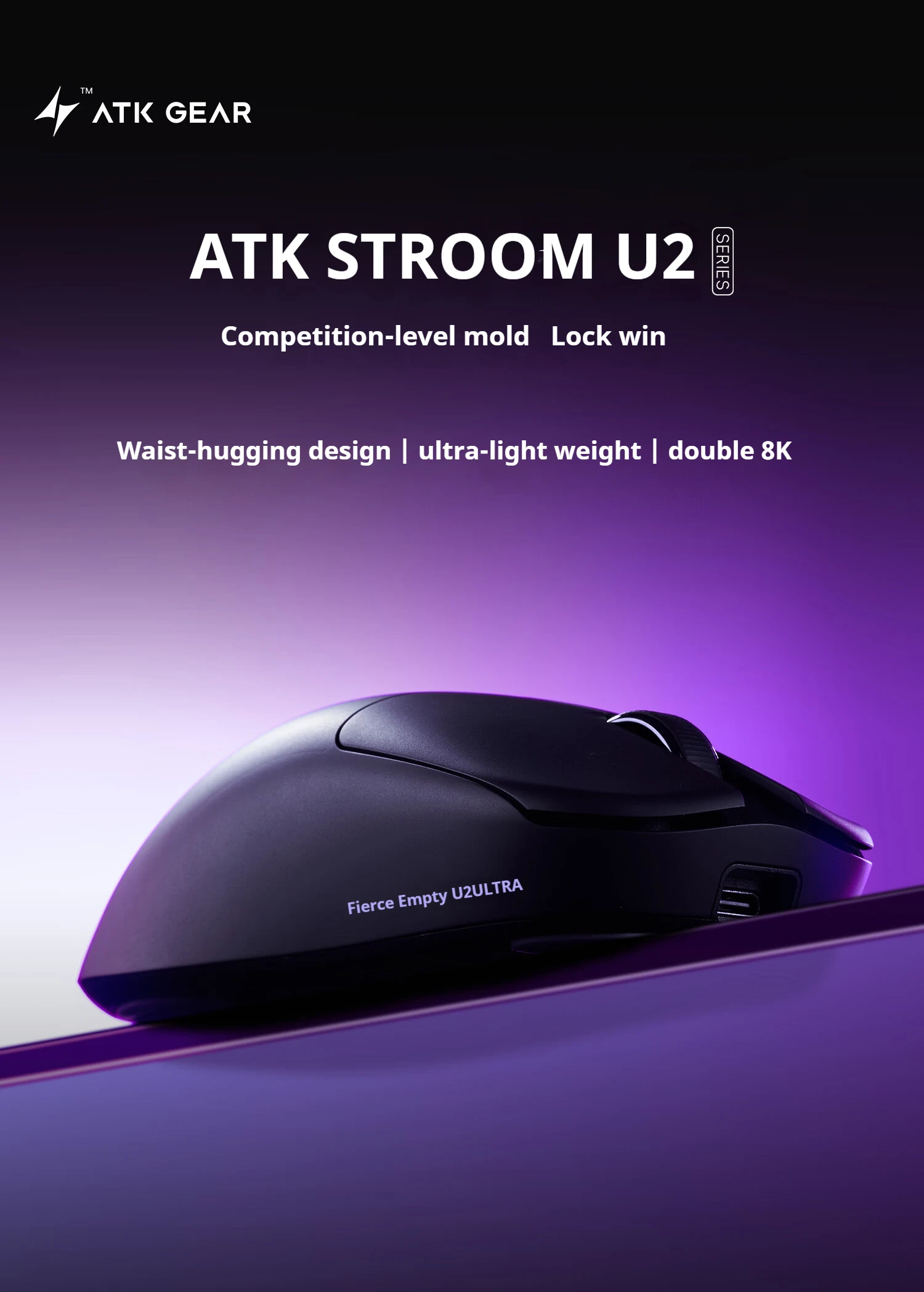 ATK U2 Ultra Pro Max NeaLink Wireless Gaming Mouse Paw3950Ultra 8K